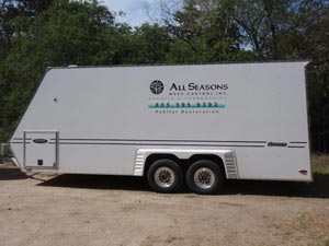 All Seasons Weed Control euqipment trailer