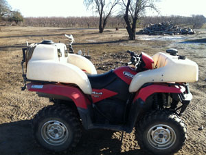 All Seasons Weed Control in Northern CA - custom ATV sprayer